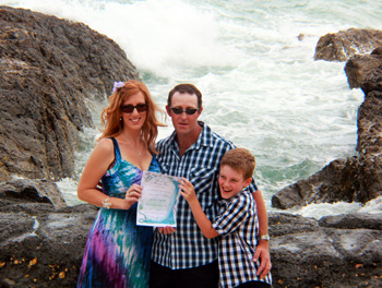 Carina & Michael Renewal of Vows Elephant Rock Currumbin Beach Gold Coast